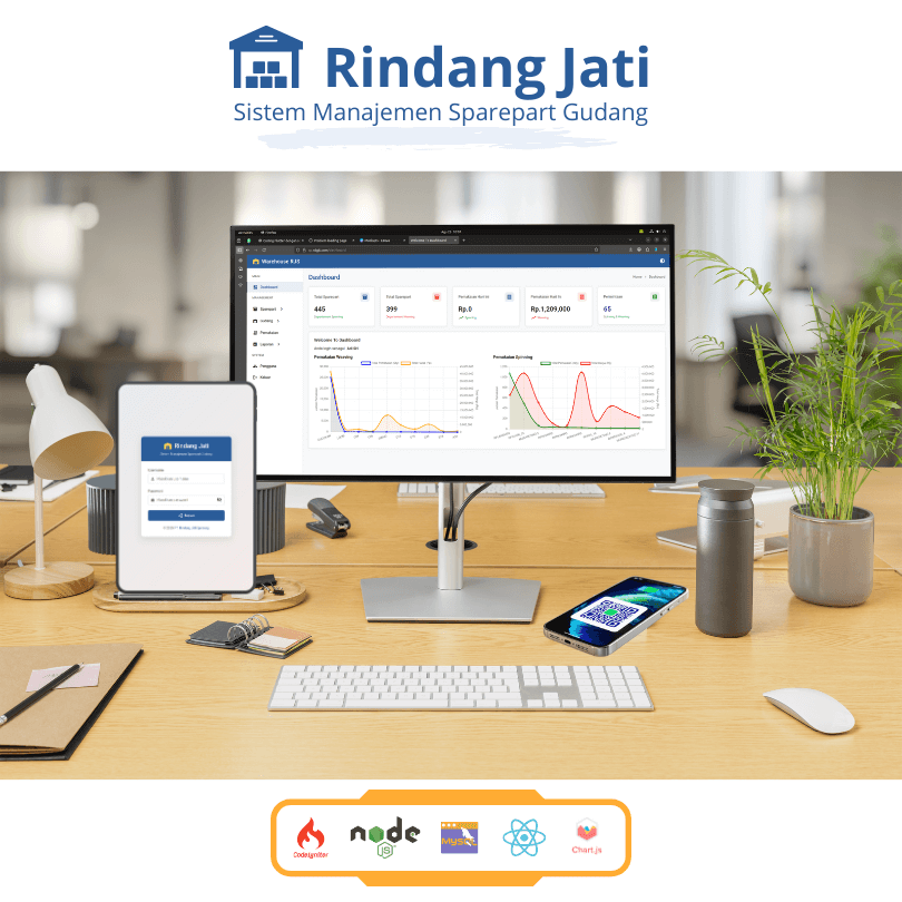 Tampilan Sparepart Monitoring System